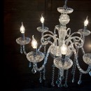 Ideal Lux 027425 závesné stropné svietidlo Guidecca 8x40W | E14 - červená