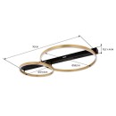 Globo 48461-54R LED prisadené stropné svietidlo LUFFY  | 54W integrovaný LED zdroj | 2560lm | 3000K