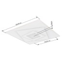 Globo 48539-24 LED prisadené stropné svietidlo HORNI  | 24W integrovaný LED zdroj | 2100lm | 3000K