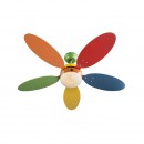 Globo 03180 stropné svietidlo s ventilátorom Wade 1x60W | E14 - s ťahovým vypínačom / retiazkou /
