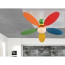 Globo 03180 stropné svietidlo s ventilátorom Wade 1x60W | E14 - s ťahovým vypínačom / retiazkou /
