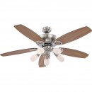 Globo 0337 stropné svietidlo s ventilátorom Jerry 5x40W | E14 - s ťahovým vypínačom
