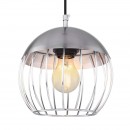 Globo 15034H závesné stropné svietidlo Murro 1x60W | E27 - matný nikel, chróm
