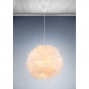 Globo 15057 závesné stropné svietidlo Katunga 1x40W | E27 - biele perie