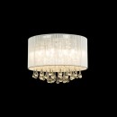 Globo 15094D prisadené stropné svietidlo Sierra 8x3W | G9 LED | 880lm | 3000K - žiarovky súčasťou balenia, chróm, strieborná, priehľadný krištáľ