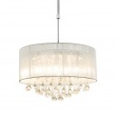 Globo 15094H závesné stropné svietidlo Sierra 12x3W | G9 LED | 130l | 3000K - nastaviteľná výška, chróm, strieborná, krištáľ