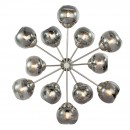Globo 15310-12D prisadené stropné svietidlo Sanza 12x25W | E14 - chróm