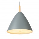 Globo 15325G závesné stropné svietidlo Pura 3x60W | E27 - ťahový vypínač, šedá