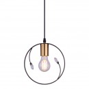 Globo 15346-1 závesné stropné svietidlo Vigo 1x60W | E27 - čierna