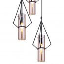 Globo 15353-3H závesné stropné svietidlo Gijon 3x40W | E14 - čierna