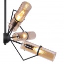 Globo 15353-6D závesné stropné svietidlo Gijon 6x40W | E14 - čierna