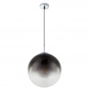 Globo 15863 závesné stropné svietidlo Varus 1x40W | E27 - matný nikel, dymová