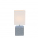 Globo 21676 stolná lampa Geri 1x40W | E14 - biela, šedá