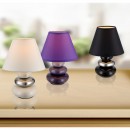 Globo 21686 stolná lampa Travis 1x40W | E14 - chróm, biela