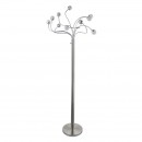 Globo 24134-10S LED stojacie svietidlo Roslin 10x5W | 4700lm | 3000K - stmievateľné, ohybné ramená, matný nikel