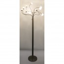 Globo 24134-10S LED stojacie svietidlo Roslin 10x5W | 4700lm | 3000K - stmievateľné, ohybné ramená, matný nikel