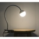 Globo 24134K LED svietidlo s klipom Roslin 1x5W | 470lm | 3000K - ohybné rameno, matný nikel