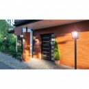 Globo 3126 vonkajšia nástenná lampa Atlanta 1x60W | E27 | IP44 - čierna