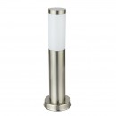 Globo 3158 vonkajšia stojaca lampa Boston 1x60W | E27 | IP44 - nerez, opál