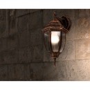 Globo 31711 vonkajšia nástenná lampa Nyx I 1x60W | E27 | IP44 - čierna, zlatá