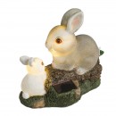 Globo 33736 LED vonkajšie dekoratívne svietidlo AAA 2x0,03W | 3500K | IP44 - zajac, sivá, hnedá