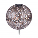 Globo 33744 LED vonkajšie solárne svietidlo Solar 1x0,12W | 2700K | IP44 - na zapichnutie, strieborná