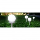 Globo 33770-3 LED vonkajšie solárne svietidlo Solar 1x0,06W | IP44 - na zapichnutie, set 3 svetiel, biela, strieborná