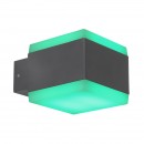 Globo 34173RGBSH LED vonkajšie nástenné svietidlo Slice 1x15W | 3000-6500K | IP44 | RGB - stmievateľné