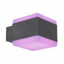 Globo 34173RGBSH LED vonkajšie nástenné svietidlo Slice 1x15W | 3000-6500K | IP44 | RGB - stmievateľné