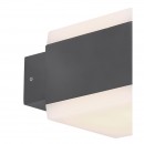 Globo 34173RGBSH LED vonkajšie nástenné svietidlo Slice 1x15W | 3000-6500K | IP44 | RGB - stmievateľné
