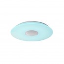 Globo 41329N LED stropné svietidlo Nicole 1x50W | 2600lm | 3000-6000K | RGB - bluetooth, reproduktor, stmievateľné, diaľkový ovládač, fixácia farieb, menič farby, biela, opál