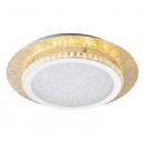 Globo 41908-18 LED stropné svietidlo Tilo 1x18W | 1100L | 3000K - 3 fázové stmievanie, zlatá, biela