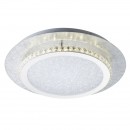 Globo 41909-18 LED stropné svietidlo Tilo 1x18W | 1100L | 4000K - 3 fázové stmievanie, strieborná, biela