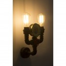 Globo 43000W2 nástenné svietidlo Bayuda 2x60W | E27 - čierna