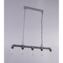 Globo 43001H závesný luster Bayuda 5x60W | E27 - šedá