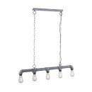 Globo 43001H závesný luster Bayuda 5x60W | E27 - šedá