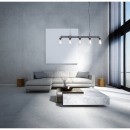 Globo 43001H závesný luster Bayuda 5x60W | E27 - šedá