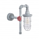 Globo 43001W nástenné svietidlo Bayuda 1x60W | E27 - šedá