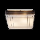 Globo 48089-2 stropné svietidlo Kadavu 2x60W | E27 - drevo, satinované sklo