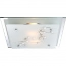 Globo 48092-2 stropné svietidlo Ballerina I 2x60W | E27 - chróm, satinované sklo