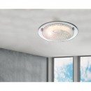 Globo 48249 LED stropné svietidlo Froo 1x12W | 1040lm | 3100K - chróm, priehľadné kryštály, satinované sklo