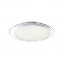Globo 48365-60 LED stropné svietidlo Nicole 1x60W | 3300lm | 3000-6000K | RGB - trblietavý efekt, stmievateľné, menič farieb, fixácia farieb, diaľkové ovládanie, nočné osvetlenie, chróm, opál