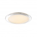Globo 48365-60 LED stropné svietidlo Nicole 1x60W | 3300lm | 3000-6000K | RGB - trblietavý efekt, stmievateľné, menič farieb, fixácia farieb, diaľkové ovládanie, nočné osvetlenie, chróm, opál