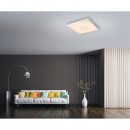 Globo 48381 LED stropné svietidlo Rena 1x40W | 2200L | 3000-6000K - trblietavý efekt, stmievateľné, menič farieb, fixácia farieb, diaľkové ovládanie, nočné osvetlenie, biela, opál