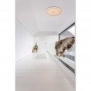 Globo 48392-60 LED stropné svietidlo s pohybovým čidlom Peter 1x60W | 180-3800lm | 2700K-6500K - diaľkový ovládač, stmievateľné, fixácia farieb, pamäťová funkcia, nočné osvetlenie, trblietavý efekt, opál, biela