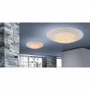 Globo 49002-24 LED stropné svietidlo Mio 1x24W | 1700L | 3000-4500K - menič farby, fixácia farieb, biela, priehľadný krištáľ