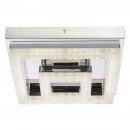 Globo 49246-16 LED stropné svietidlo Fogo 1x16W | 950lm | 4000K - biela, priehľadné kryštály