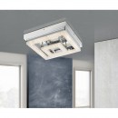 Globo 49246-16 LED stropné svietidlo Fogo 1x16W | 950lm | 4000K - biela, priehľadné kryštály