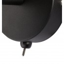 Globo 54001-1 LED nástenné svietidlo Lotte 1x4W | 136L | E14 LED | 2700K - čierna, zlatá