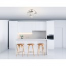 Globo 54344-3O prisadené stropné svietidlo Boronia 3x40W | E14 - matný nikel